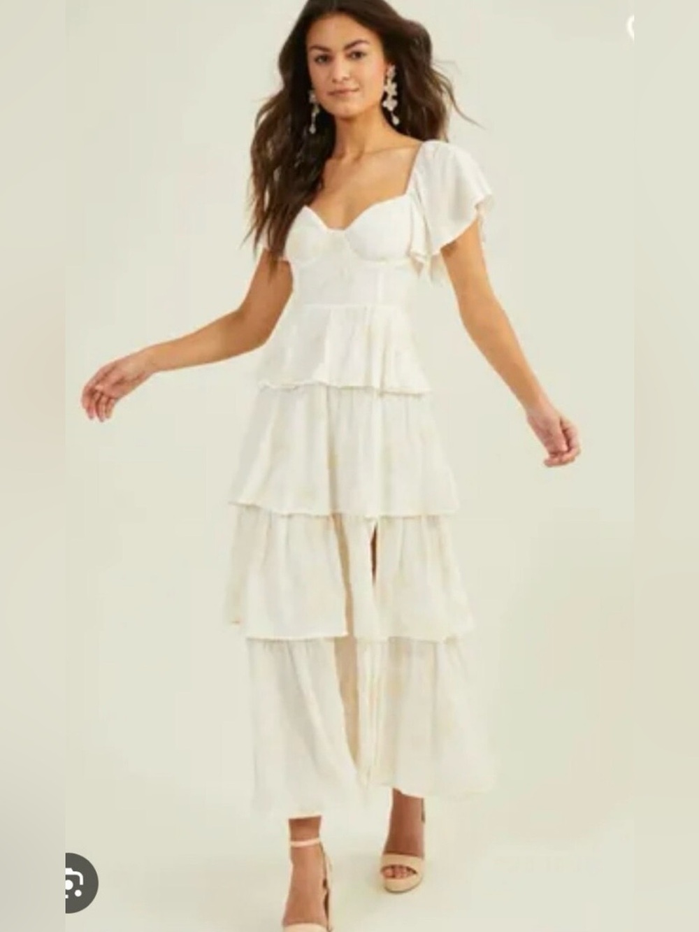 Altar'd State Roxanne Layered  Maxi Dress NWT Sz S